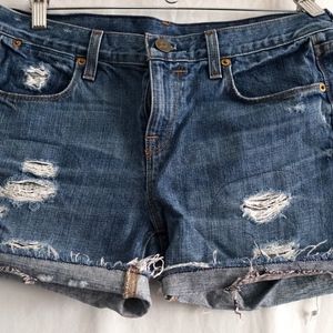 J Crew Distressed Women's Denim Jean Shorts, 27